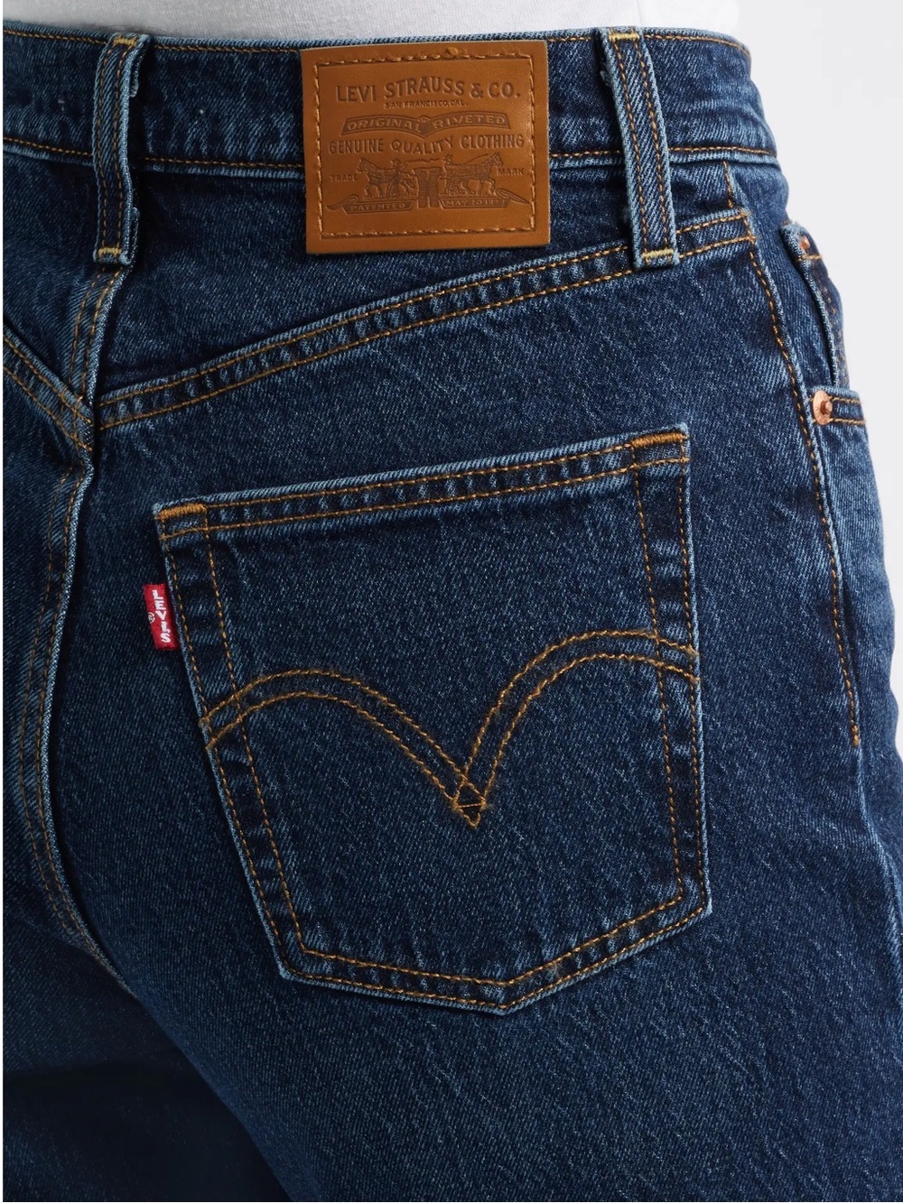 🌻Levi's Ribcage High Waist Straight Leg Jeans  Super Hi-Rise Full Length sz. 28 - Picture 7 of 11